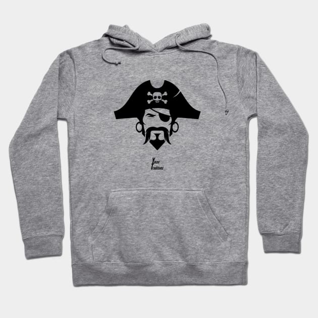 Pirate Head Hoodie by YinzerTraditions